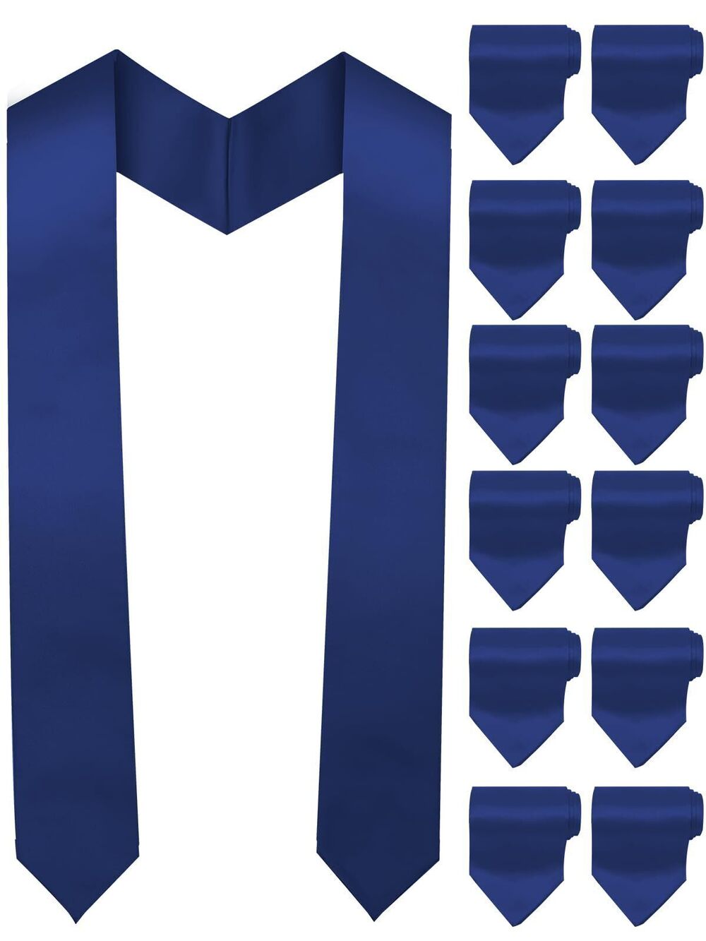 9477 12 Pack Graduation Stoles 70 Inch grad Honor Stoles Blank DIY